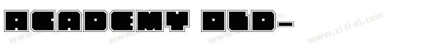 Academy Old字体转换